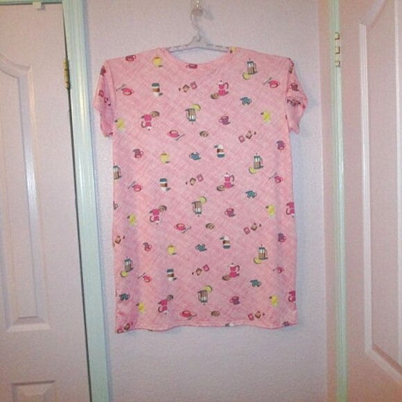 Joyspun COFFEE LOVERS Sleep Size L XL DRESS Soft JERSEY House POCKETS Coverup - Picture 7 of 9